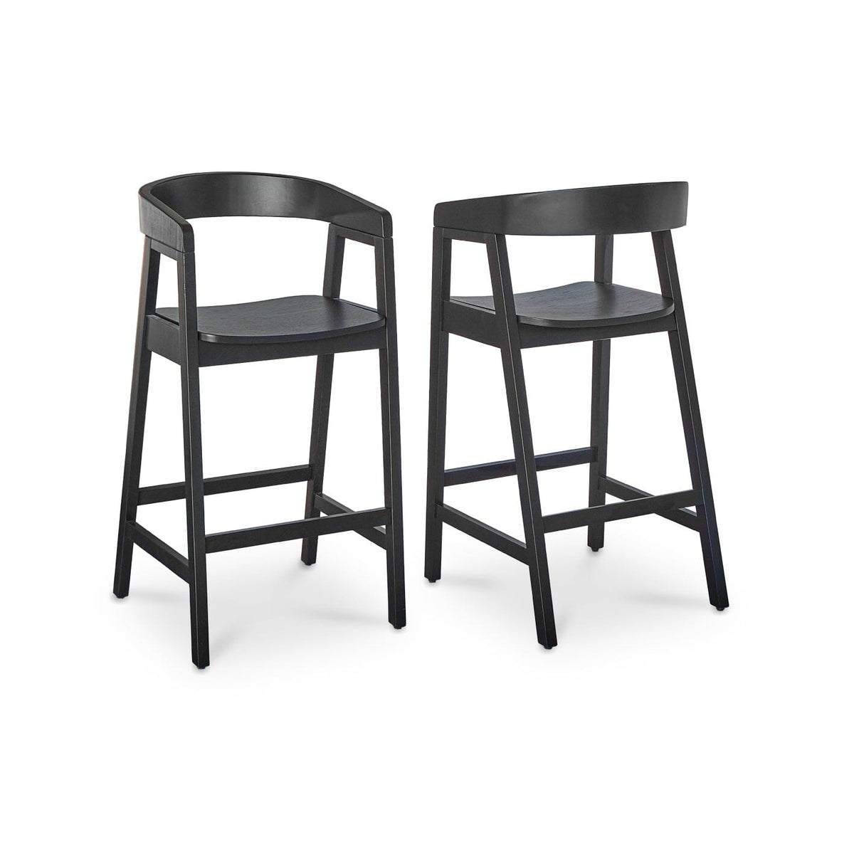 Ella Bar Stool - Black Oak - Laura James 