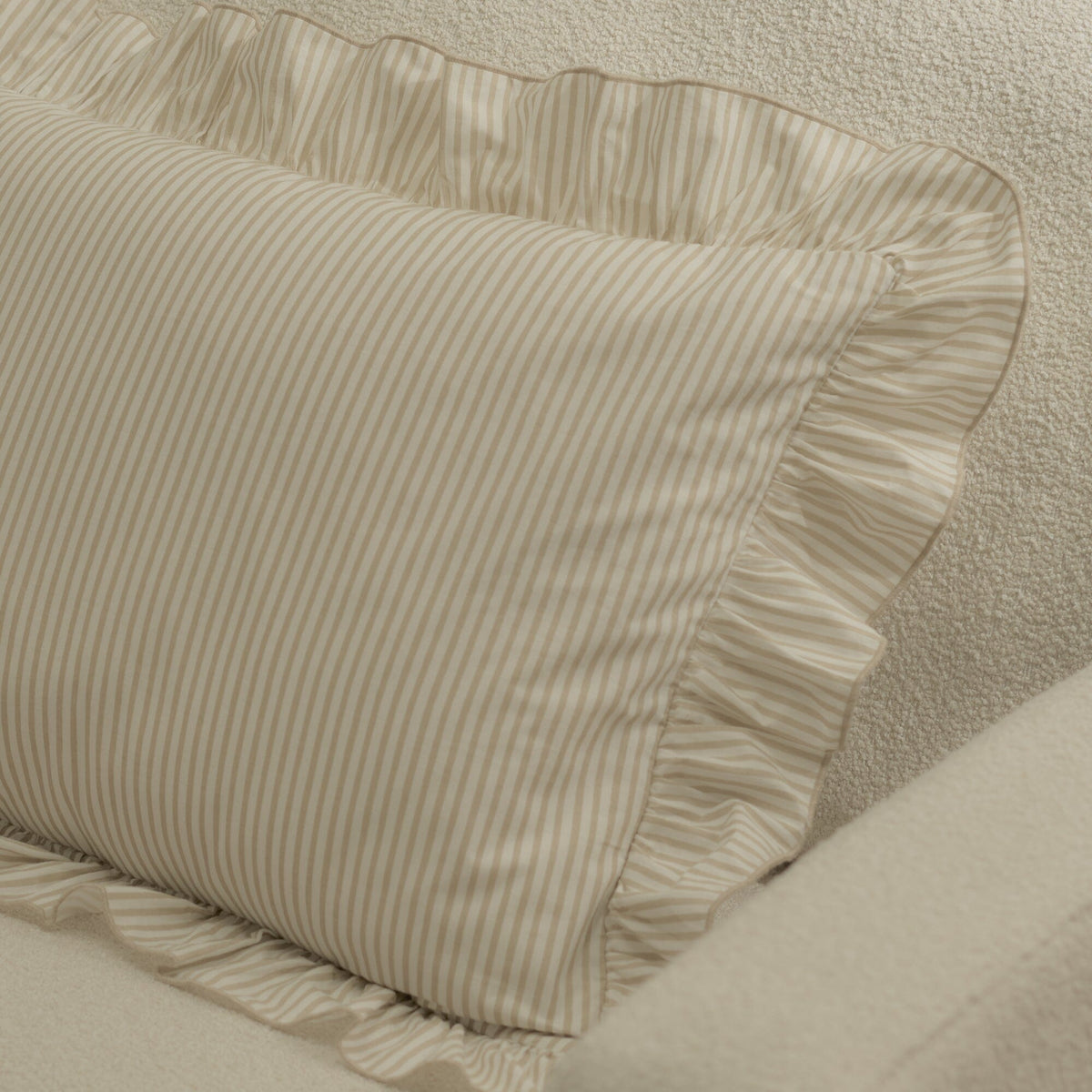 Belleville 35 x 55cm Acrylic Cushion Cover - Sand Stripe - Laura James