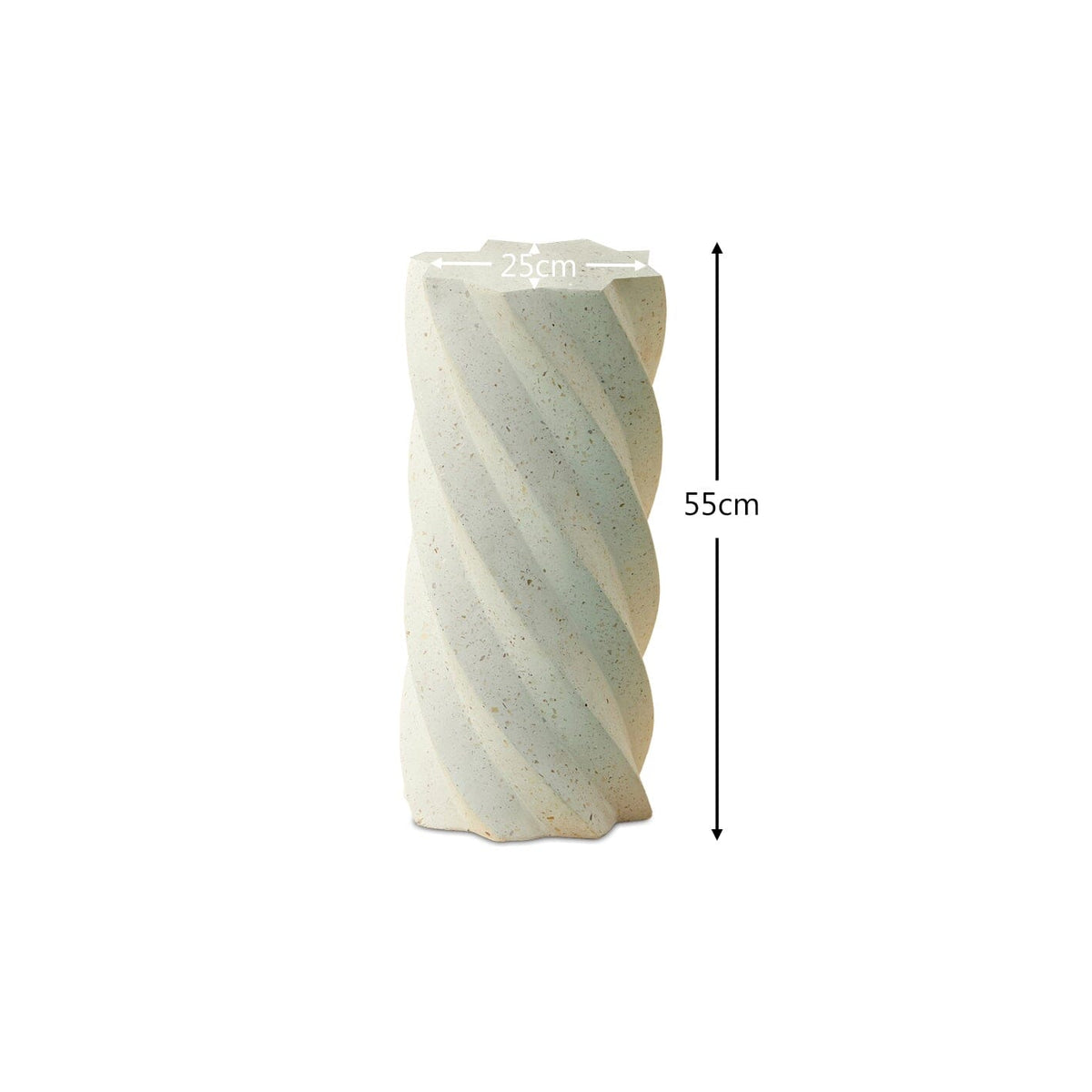 Bianca 25cm Side Table - Paprika Mother of Pearl Terrazzo - Laura James 