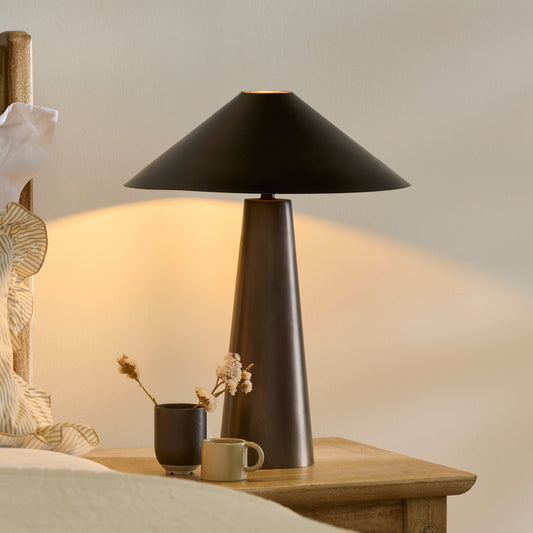 Brockhill 51cm Metal Table Lamp - Bronze - Laura James
