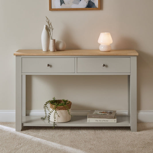 Chatsworth Console Table - Linen Grey - 120cm - Laura James 
