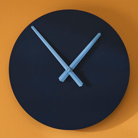 Carn Small Round Wall Clock - Ink - Laura James 