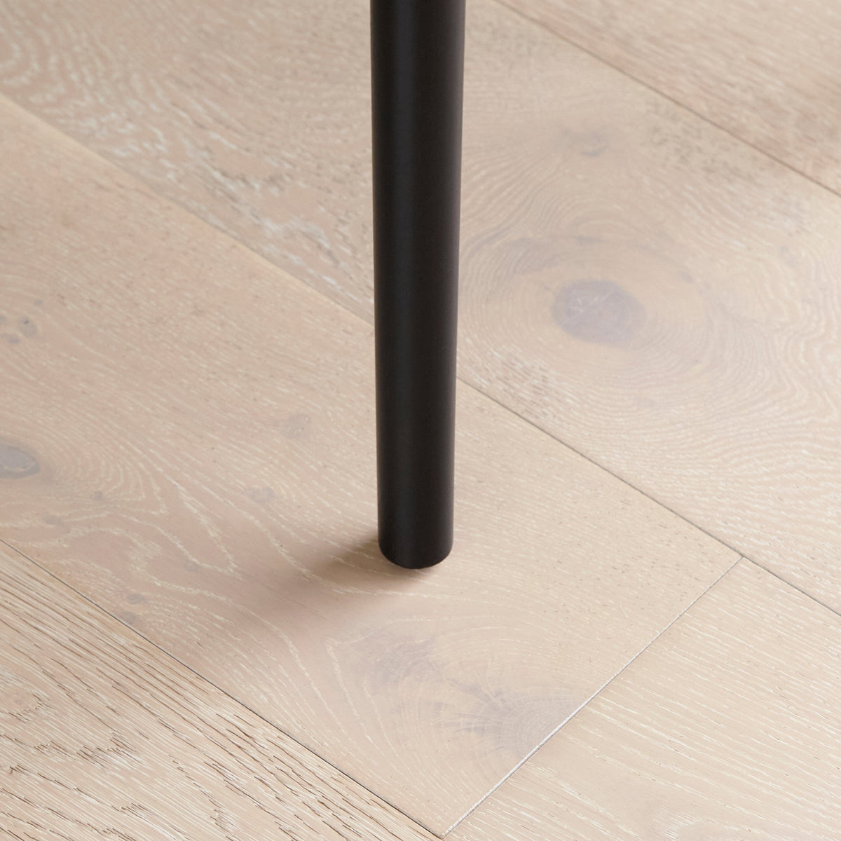 Marilyn Ivory with Black Piping Dining Chairs with Black Legs - Laura James 