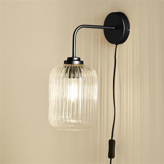 Elland Plug in Wall Light Base - Black - Laura James 