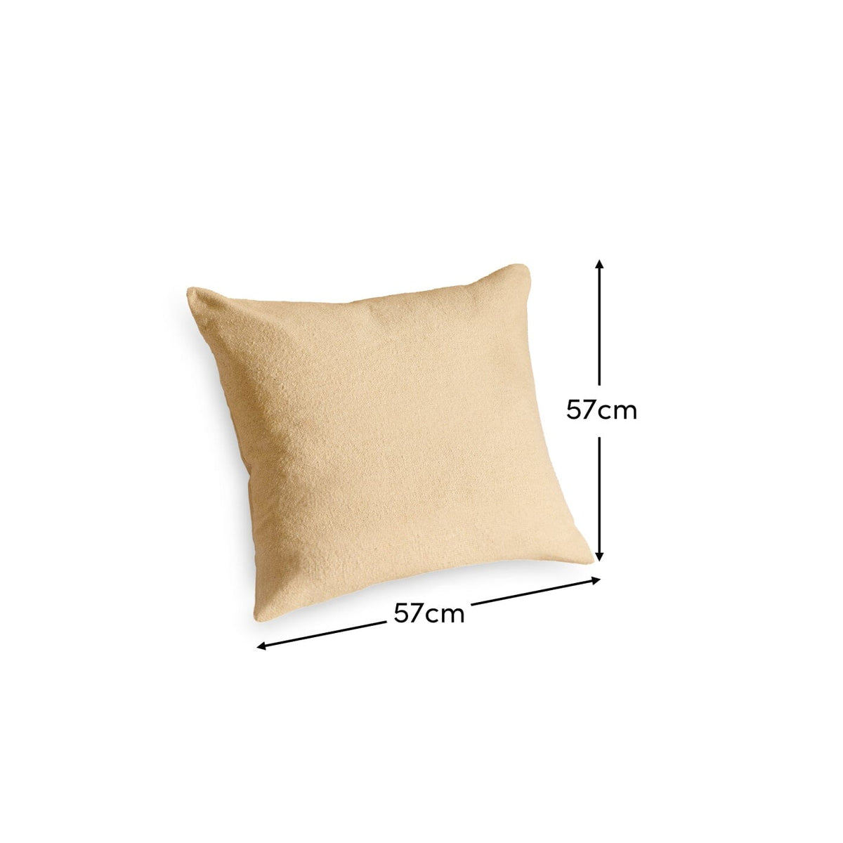 Ealing 57 x 57cm Textured Cushion Cover - Clay - Laura James 