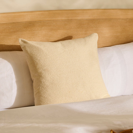 Ealing 57 x 57cm Textured Cushion Cover - Clay - Laura James 