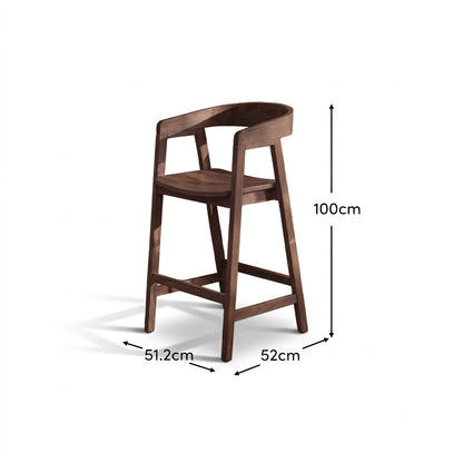Ella Bar Stool - Coffee Brown