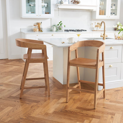Ella Classic Oak Bar Stool - Laura James