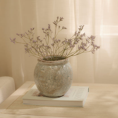 Evora 17cm Ceramic Vase - Sea Blue