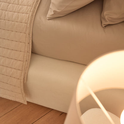 Farrah Double Ottoman Bed - Ivory
