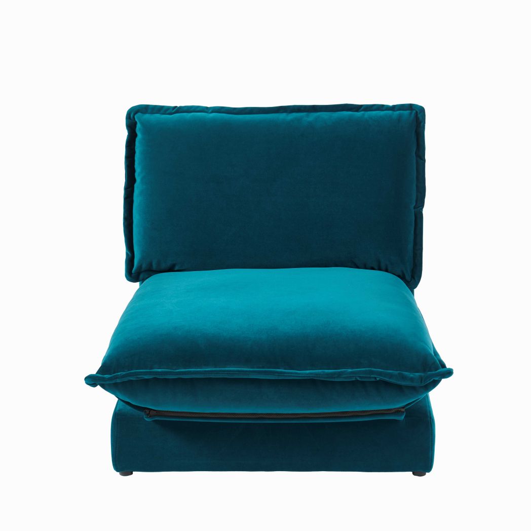 Harlow Single Sofa Bed - Soft Teal - Laura James