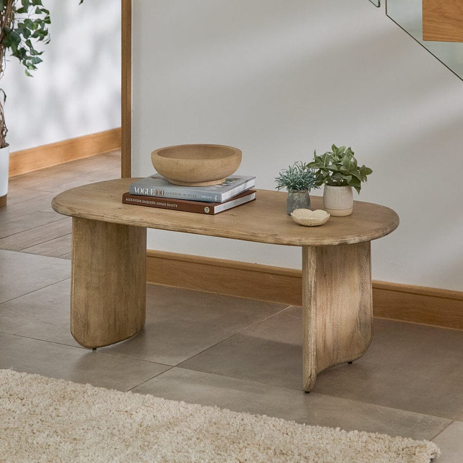 Imogen Chalked Mangowood Coffee Table - Laura James