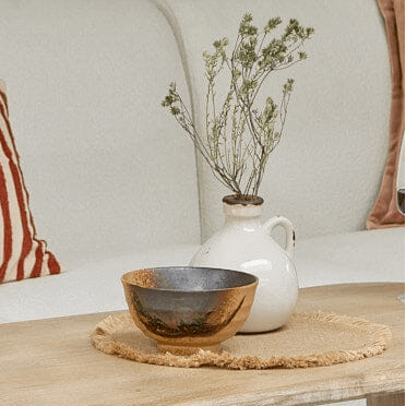 Corsino 16cm Ceramic Vase - Handle - Off White