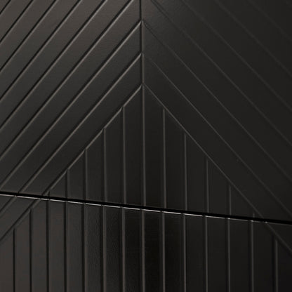 Jack 3 Chest of Drawers - Black - Laura James 