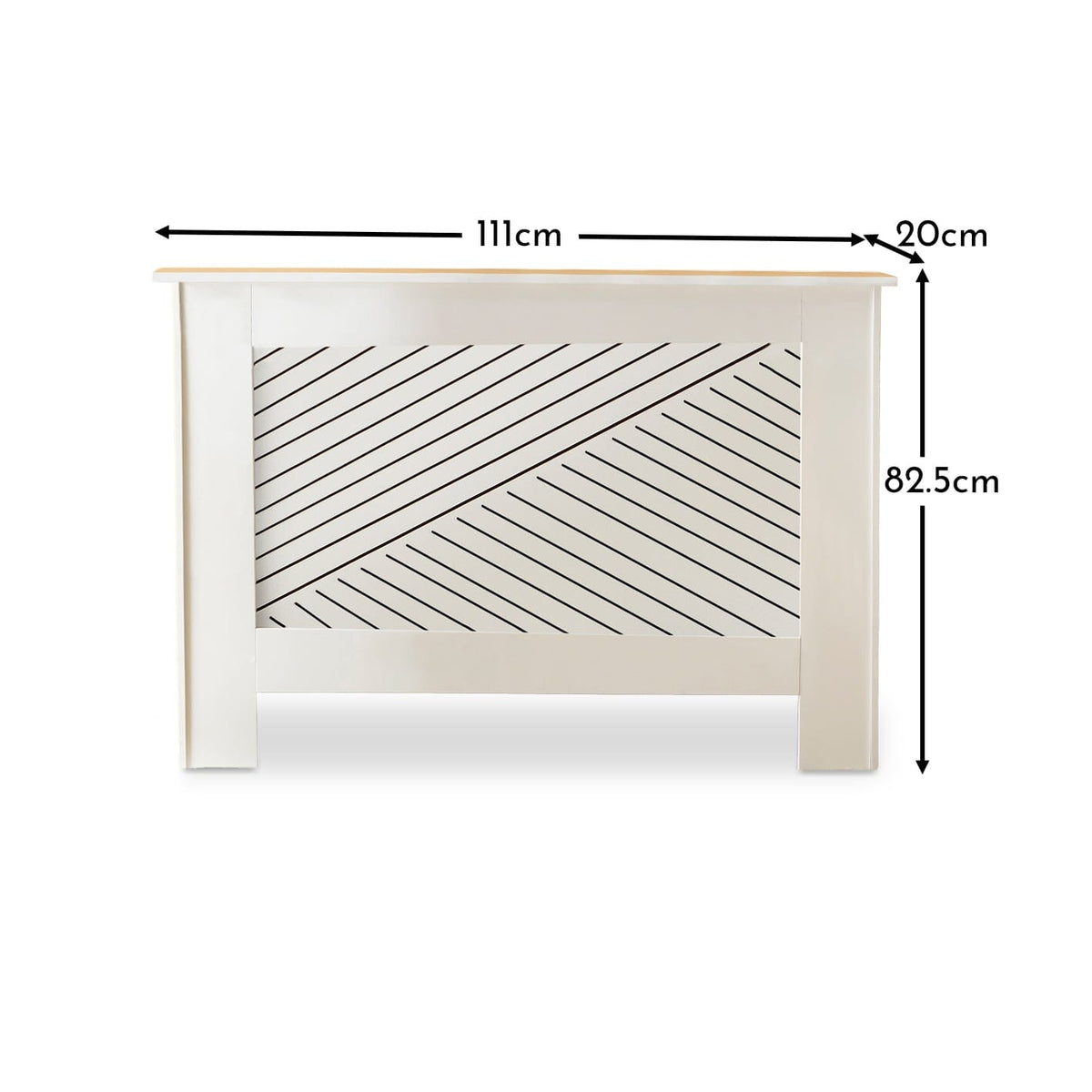 Jack Medium Radiator Cover - White - Laura James 