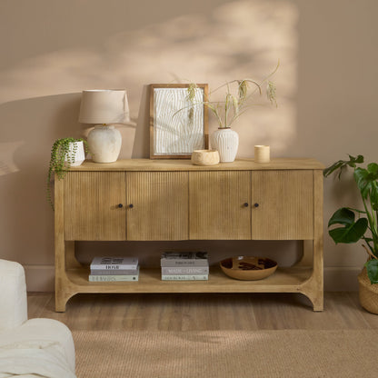 Jade 4 Door Sideboard - Chalked Mango Wood - Laura James