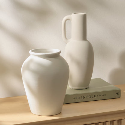 Kalera 23cm Terracotta Vase - Olive - :aura James
