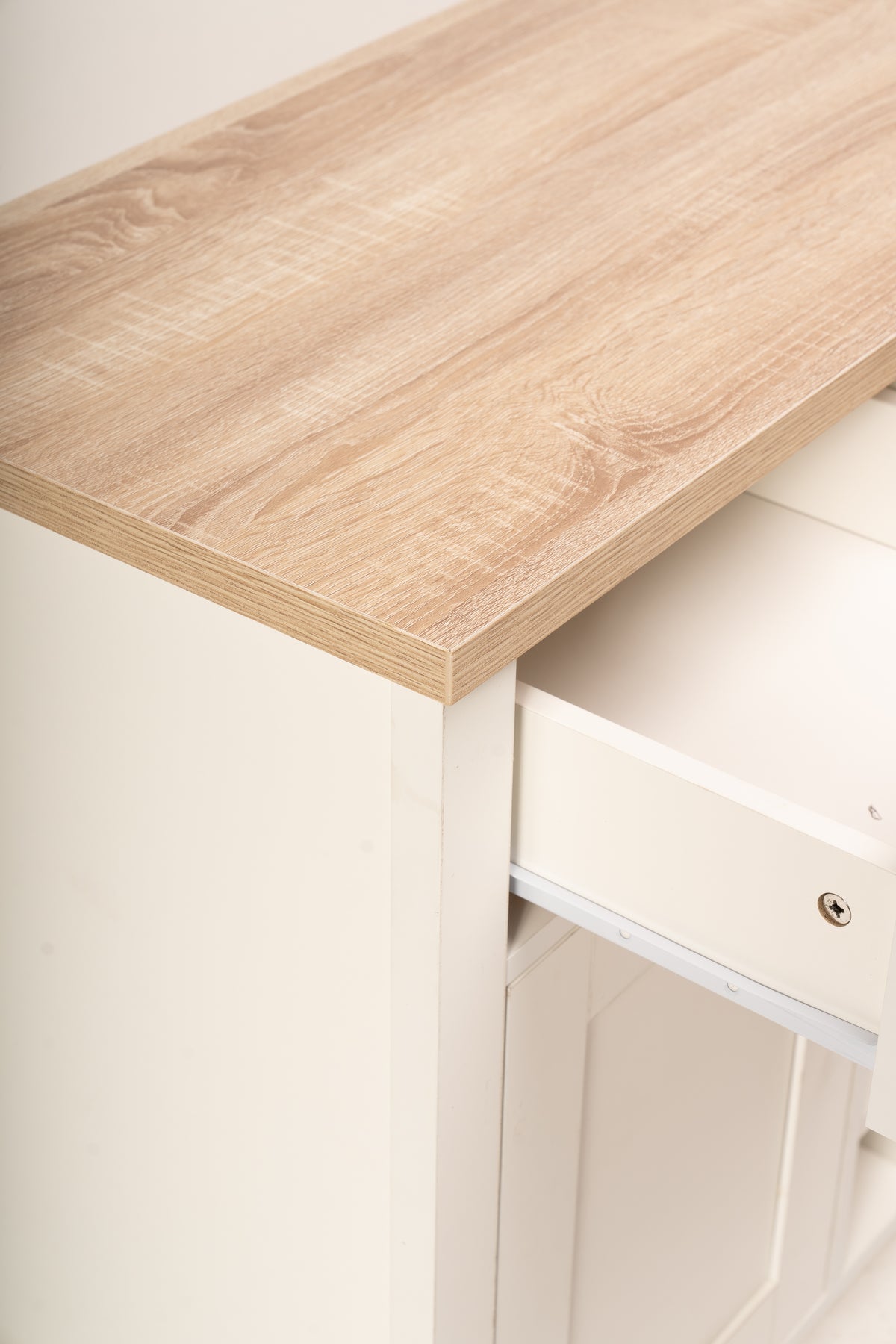 Bampton Sideboard with Wine Rack - White
