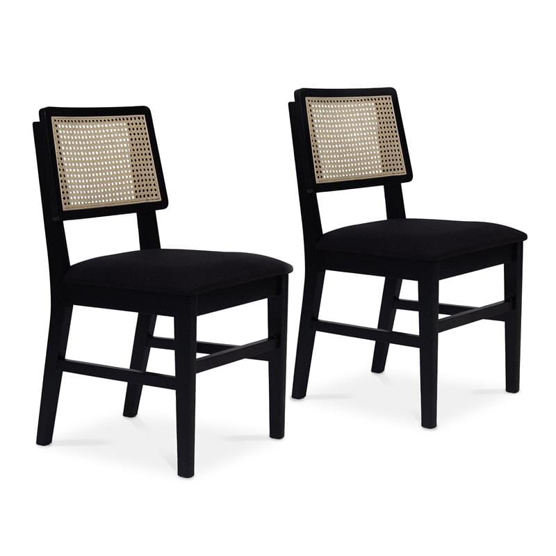 Charlie Black Dining Chairs - Set of 2 - Laura James 