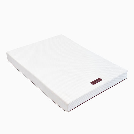 Luna Memory Foam Super King Mattress - Burgundy Red Zip - Laura James 