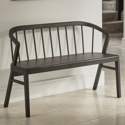 Mabel 120cm Bench - Black Oak - Laura James 