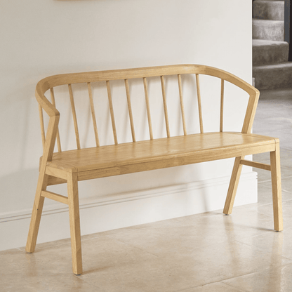 Mabel 120cm Bench - Pale Oak - Laura James 