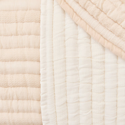 Malton 200x220cm Cotton Bedspread - White - Laura James