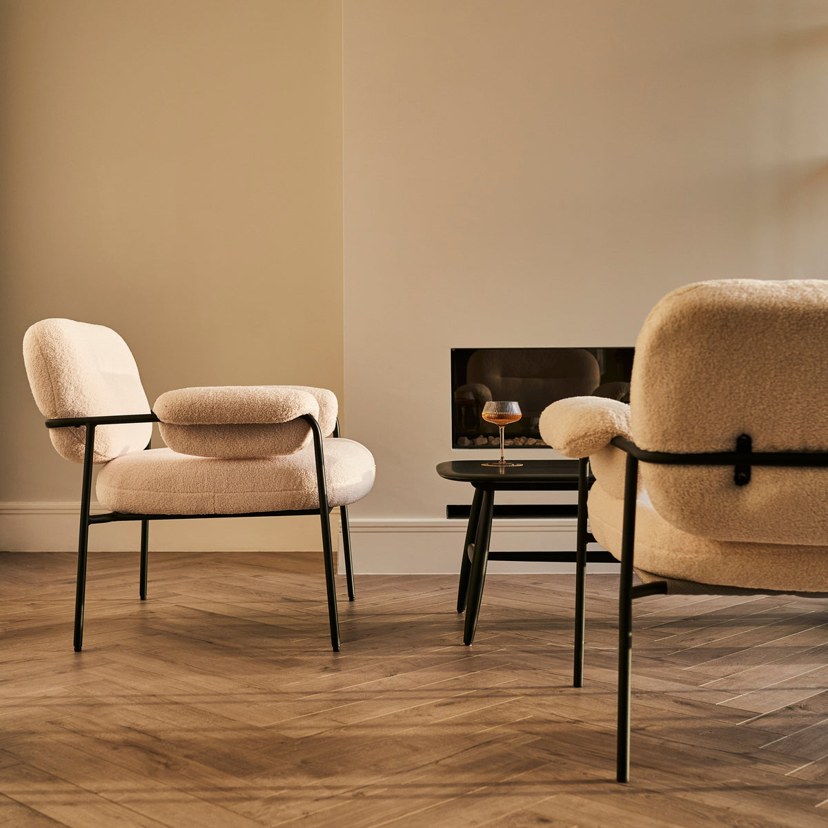 Mateo Boucle Armchair - Laura James 