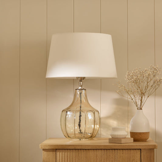 Midford 22cm Glass Table Lamp Base - Champagne