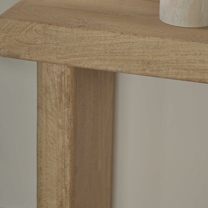 Nevaeh Chalked Mango Wood Console Table - 100cm - Laura James