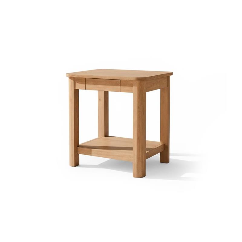 Noah Rectangular Side Table - Whitewash Oak - Laura James