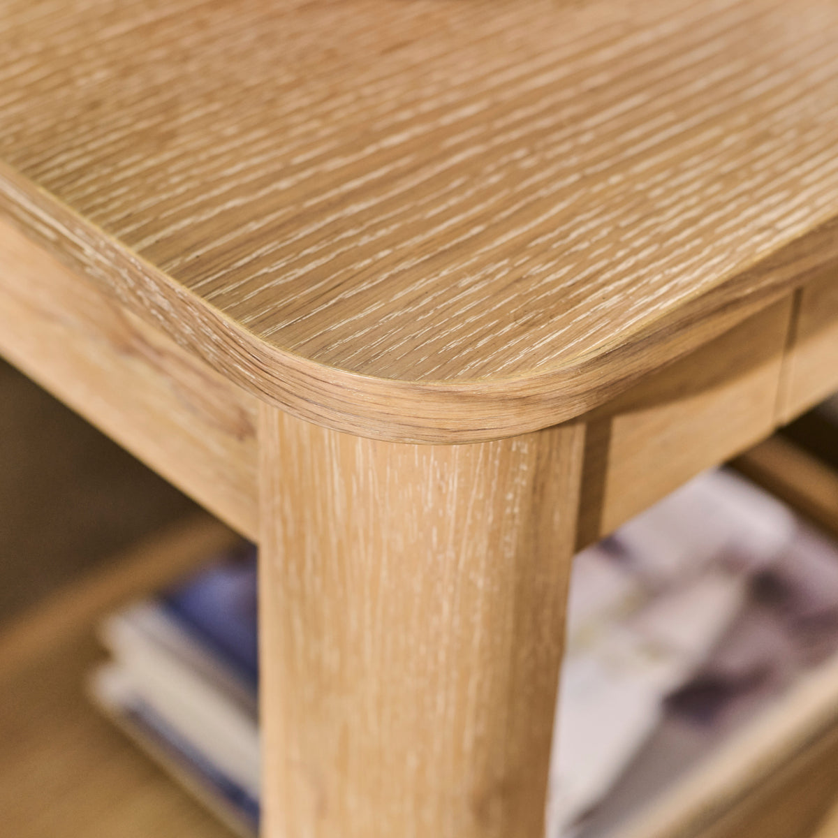 Noah Rectangular Side Table - Whitewash Oak - Laura James