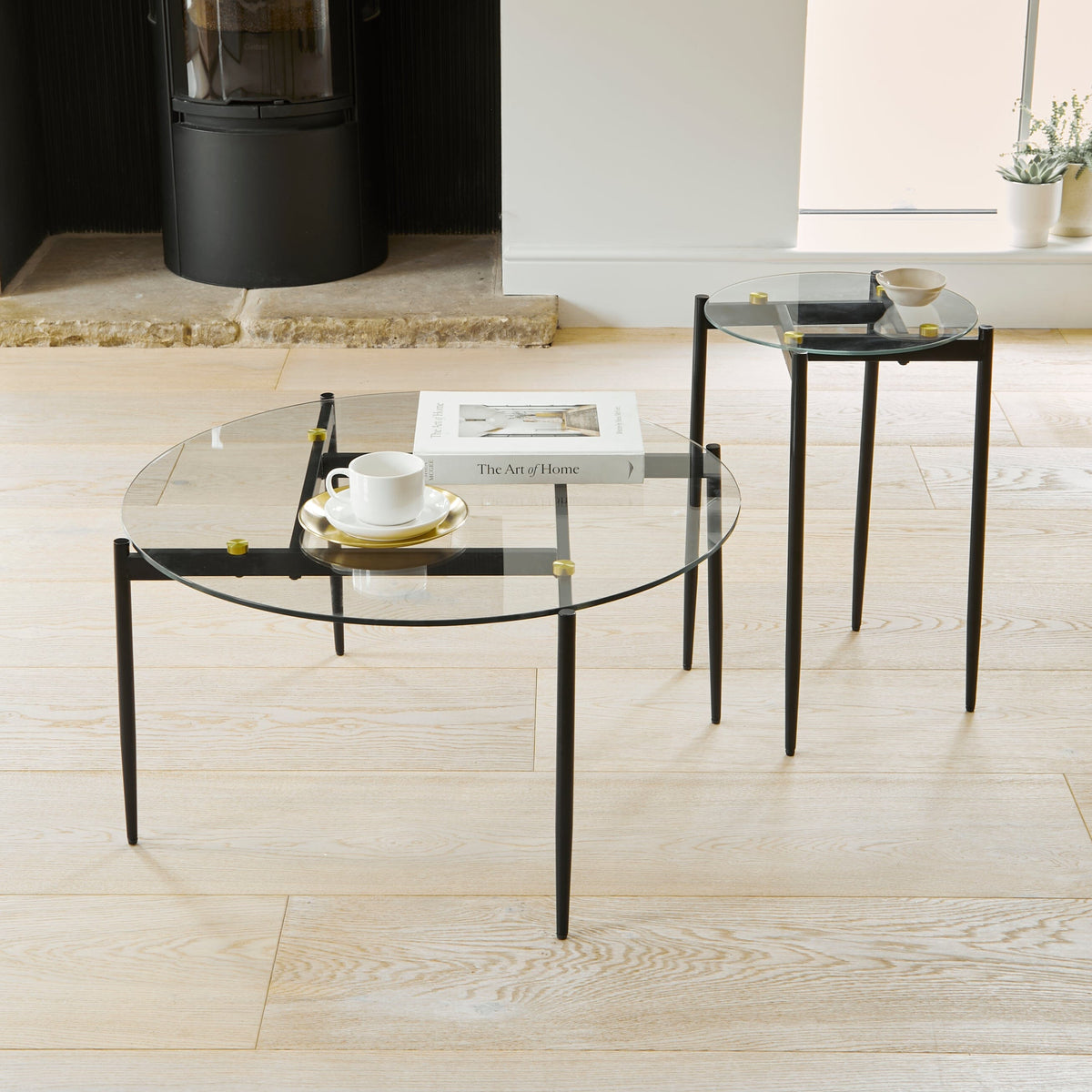 Oscar Nesting Coffee Table - Matte Black