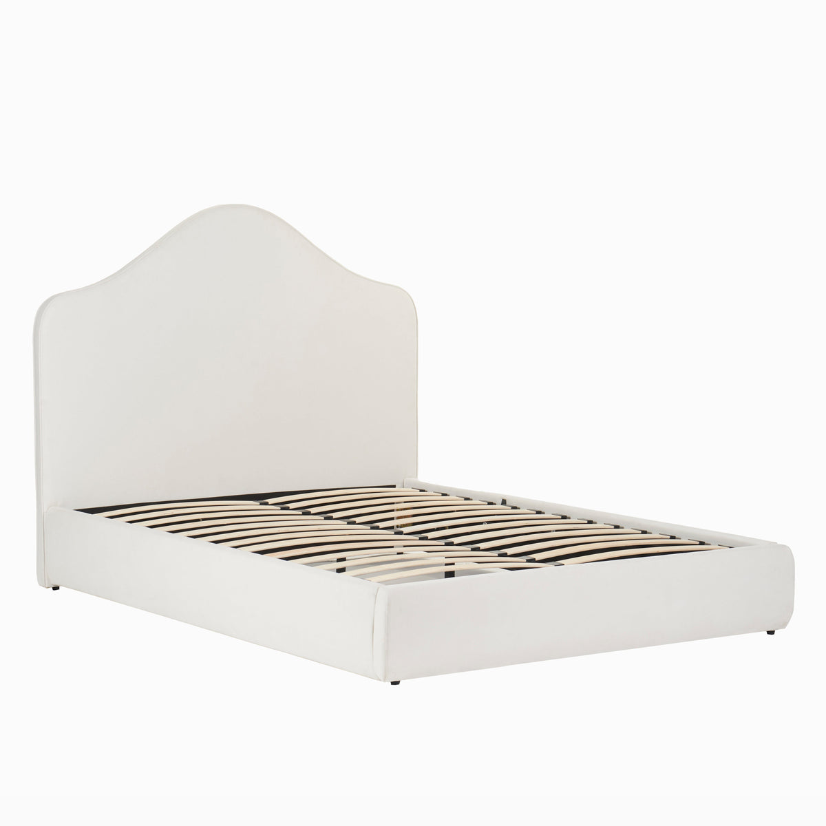 Odette Double Ottoman Bed - Ivory - Laura James 