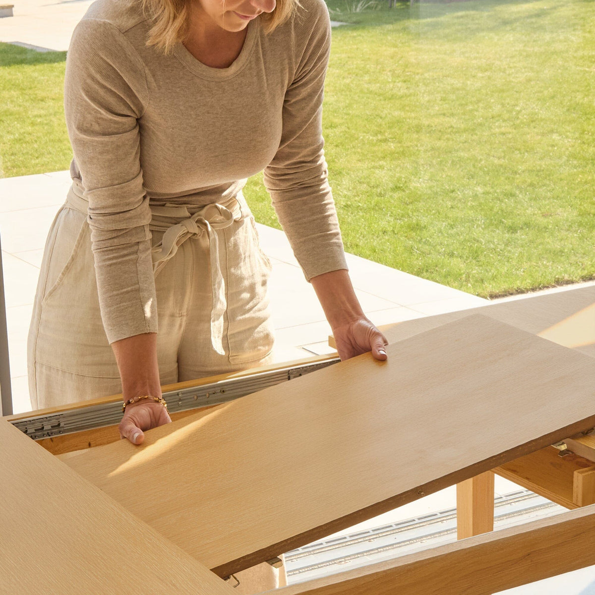Paul Pale Oak Extending Dining Table - Laura James 