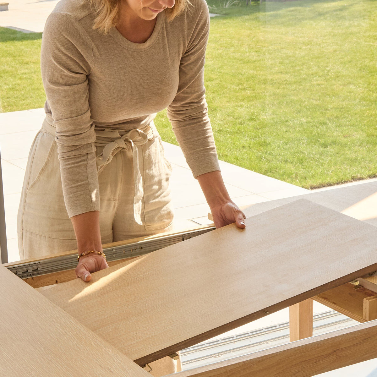 Paul Whitewash Extending Dining Table - Laura James