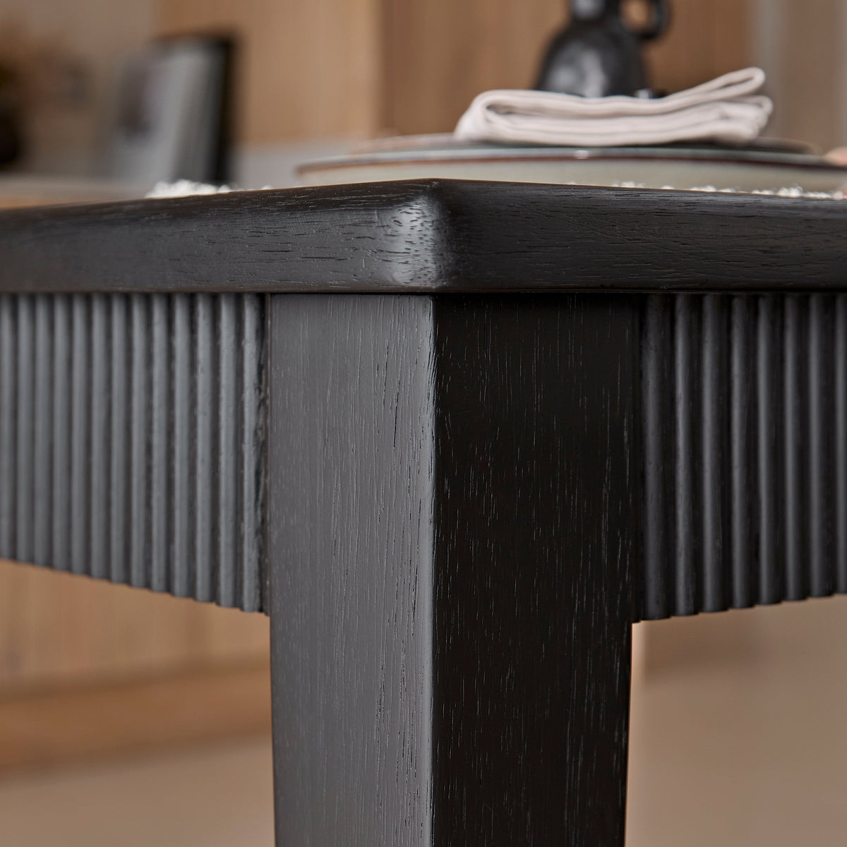 Raleigh Black Rectangular Dining Table - Laura James 