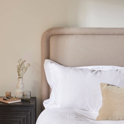 Robyn Double Ottoman Bed - Soft Beige - Laura James 