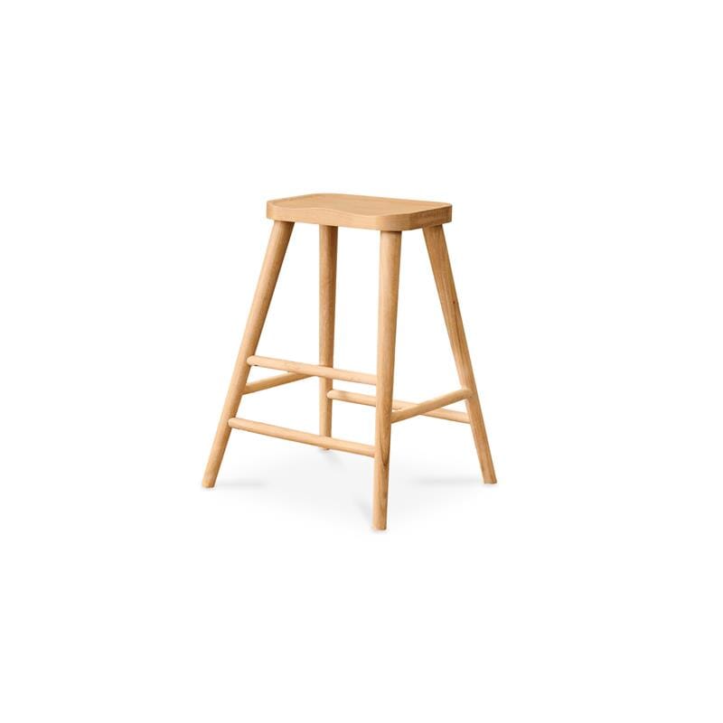Silvester Whitewash Bar Stool - Laura James