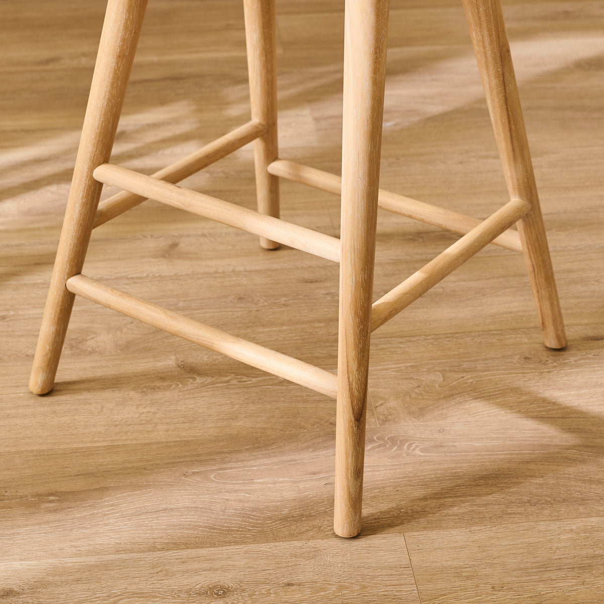 Silvester Whitewash Bar Stool - Laura James
