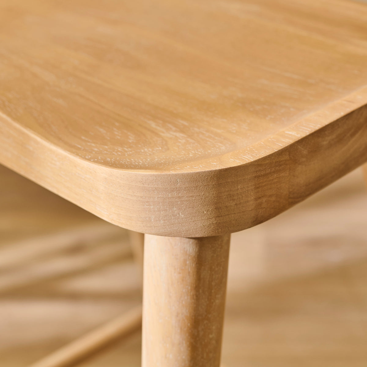 Silvester Whitewash Bar Stool - Laura James