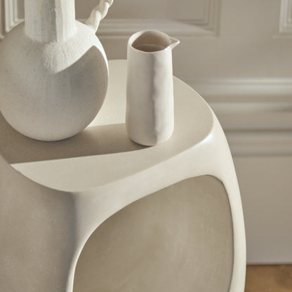 Sohan 32cm Side Table - Sand Concrete - Laura James