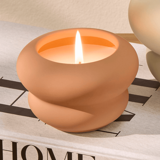 Surbiton_Single_Wick_13cm_Ceramic_Candle_Oud_Wood_and_Rose_Scent_in_Clay-2 - Laura James