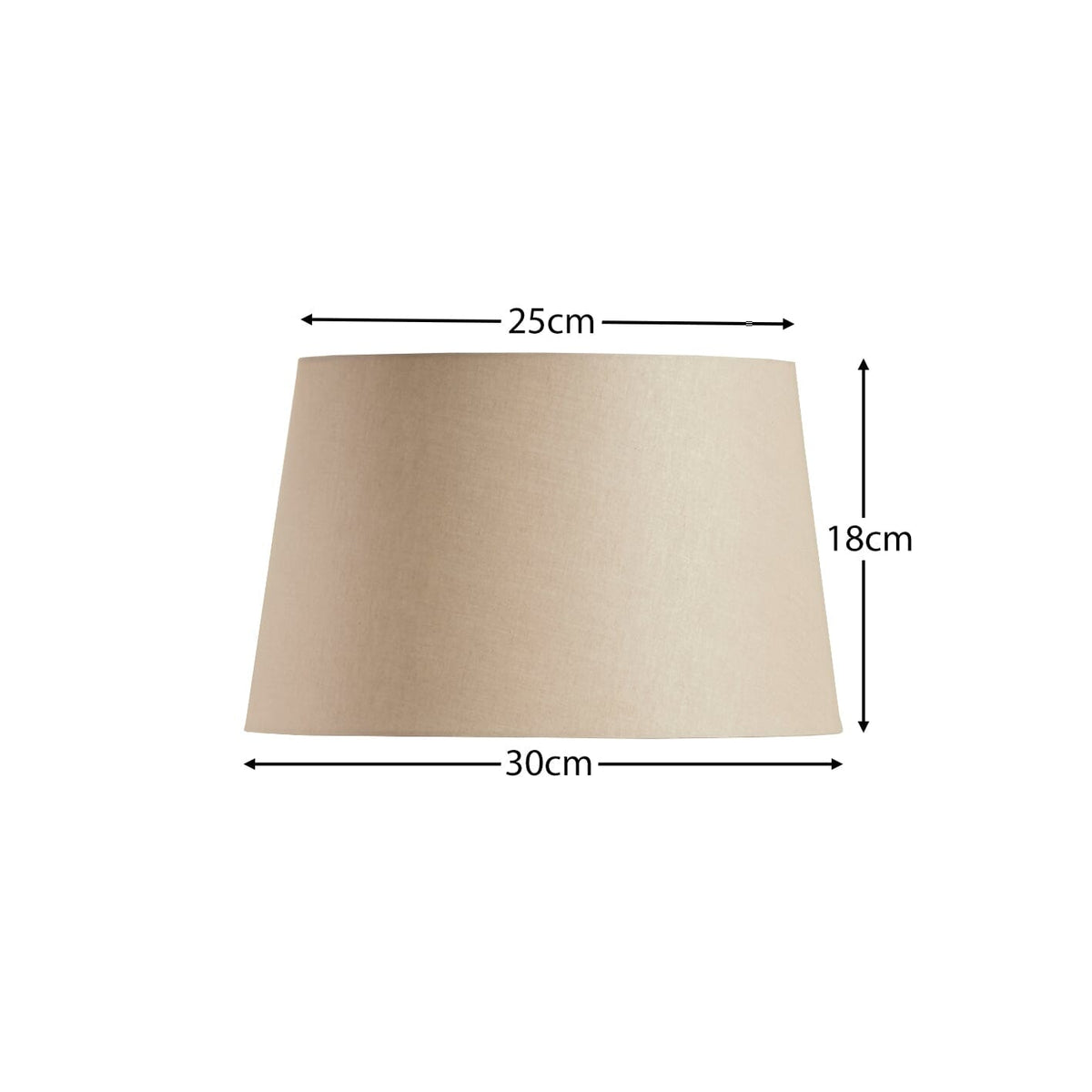 Coningsby 30cm Cotton Lamp Shade - Taupe - Laura James

