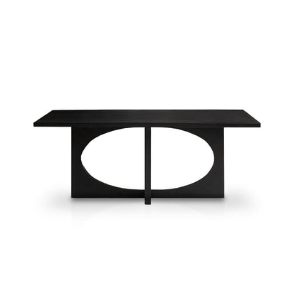 Jade Jet Black Rectangular Acacia