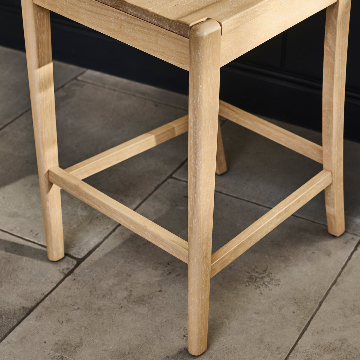 Tilly Bar Stool - Whitewash Oak - Laura James