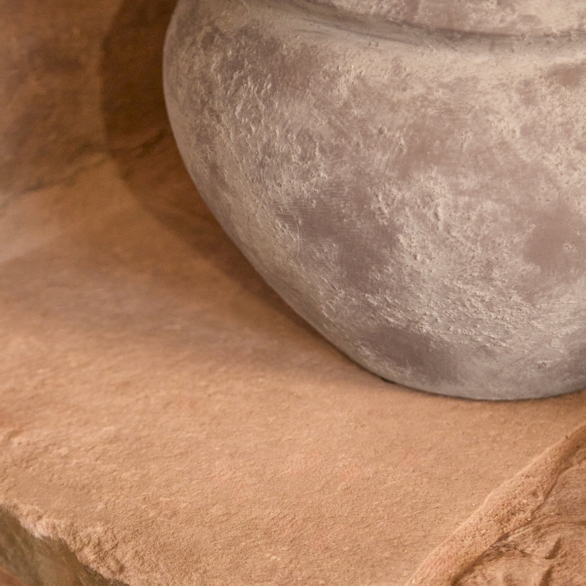 Tomar Fiber Cement 29.5cm Wide Planter - Rustic Grey - Laura James