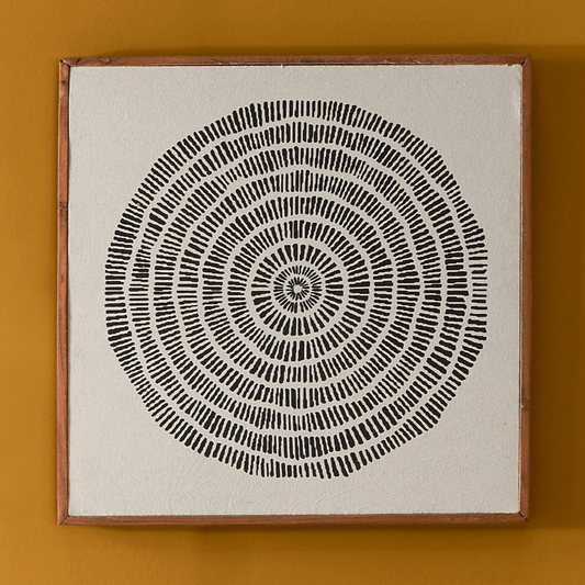Umari 50x50cm Wall Art - Circle Print on Cotton - 1 - Laura James 