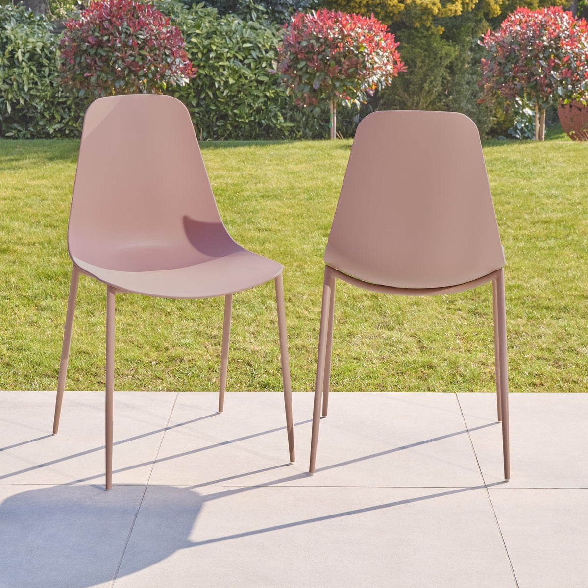 Wren Pink Dining Chairs - Set of 4 - Laura James 