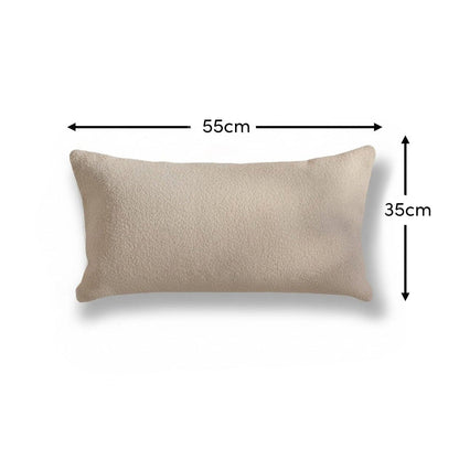 Yelden 35x55cm Scatter Cushion Cover - Light Beige Boucle - Laura James